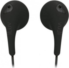 EARBUDS ILUV FLAT WIRE BLACK