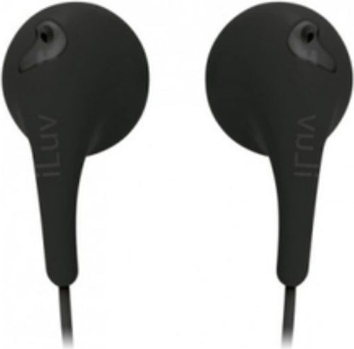 EARBUDS ILUV FLAT WIRE BLACK