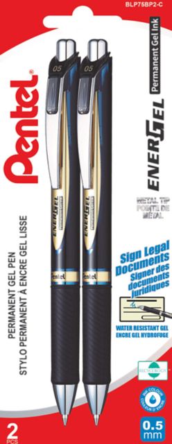 ENERGEL PERMANENT RET .5MM BLU